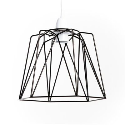 26cm H Metal Bell Pendant Shade ( Screw On ) in Black