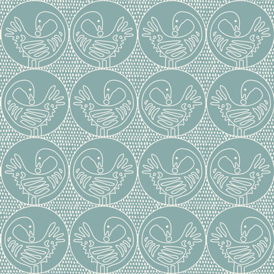 Forbes and Masters Sankofa 10' L x 24" W Peel and Stick Wallpaper Tile
