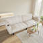 Canapé-lit moderne de 80 pouces, canapé en velours avec dossier réglable pour studio, appartement, bureau, petit espace, salon compact-765400693