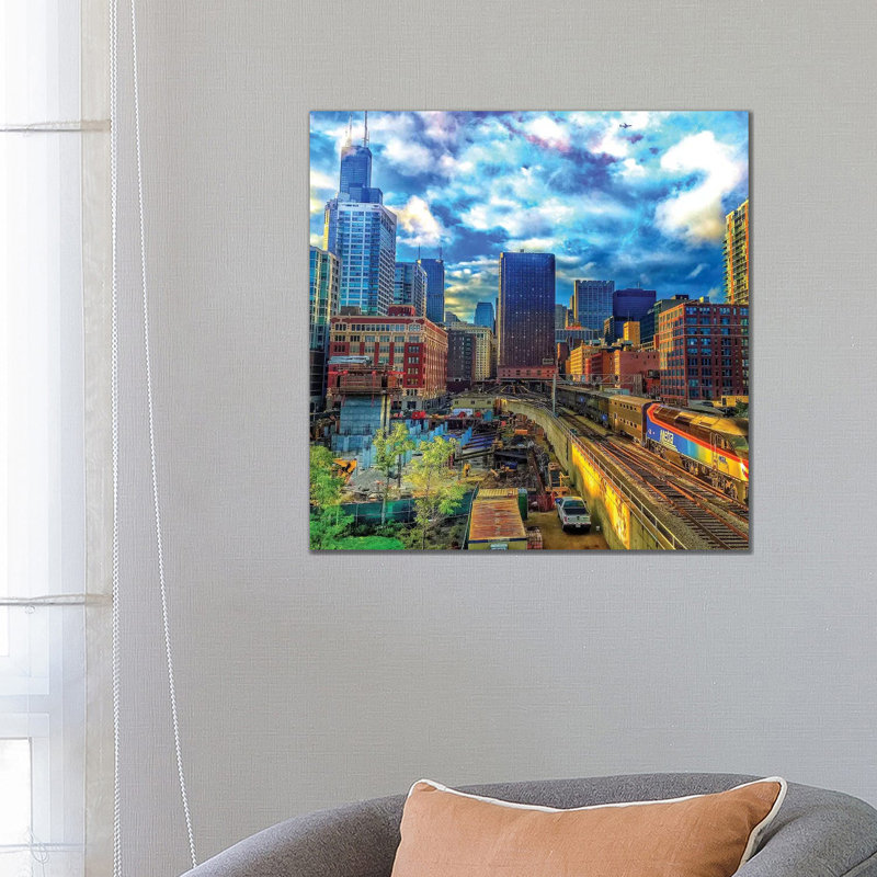 Northbound Train 1 Piece Wrapped Canvas Wall Art, 66.04 cm H x 66.04 cm W x 3.175 cm D