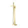 Cube Floor Tub Spout with Diverter