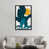 Toile avec cadre noir