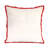 Embroidered Cotton Reversible Throw Pillow