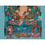 Bouddha de la médecine (Thangka sans brocart) | Or pur 24 carats avec peinture acrylique