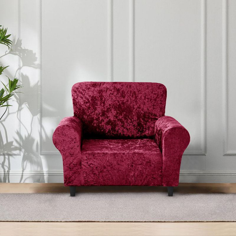 Sofa Slipcover, 85cm H x 240cm W, Red