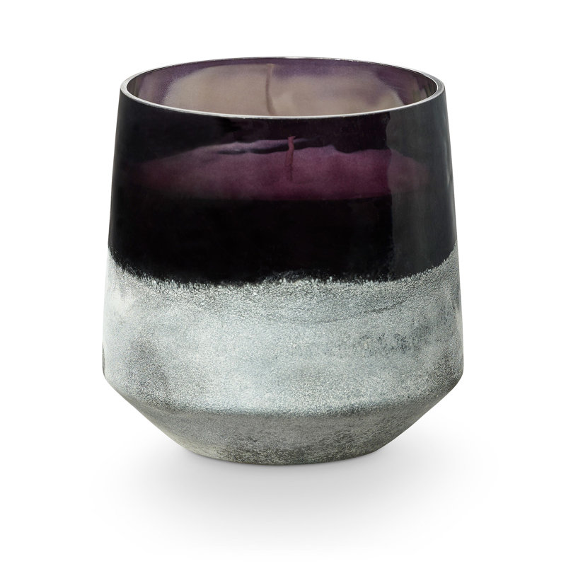 Beautifully Done Baltic Glass Candle, Blackberry Absinthe, Baltic Glass