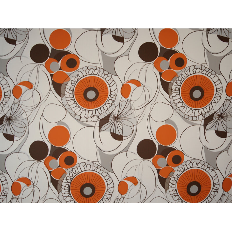 Funky Bedding, Orange/Silver Abstract, King Comforter