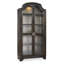 Sanctuary Glass Bunching Curio-Ebony Antiqued Oak