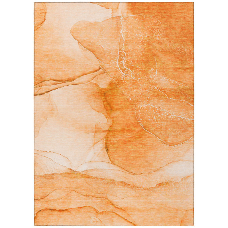 Kyrie Washable Abstract Indoor / Outdoor Rug, Rectangle 10' x 14'