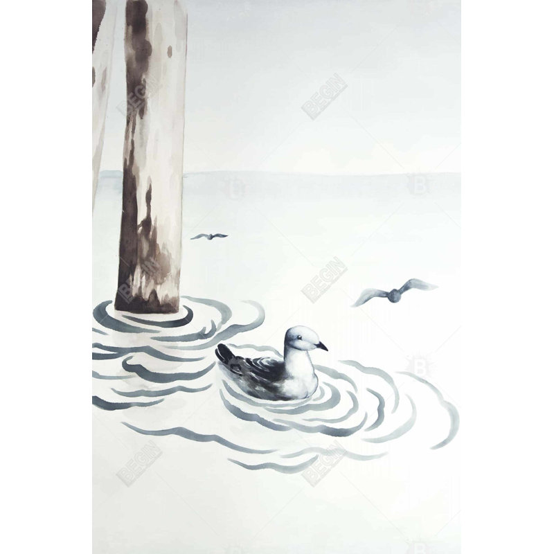 "Mouette" sur toile