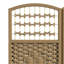 Écran d'intimité à 3 panneaux, 5,6 pi Style en bois naturel. Cloison tissée à la main pour plus d'intimité. Convient au salon, à la chambre à coucher ou au bureau à domicile. , Permet l'air et. Rangement pliable. Aucune cloison requise