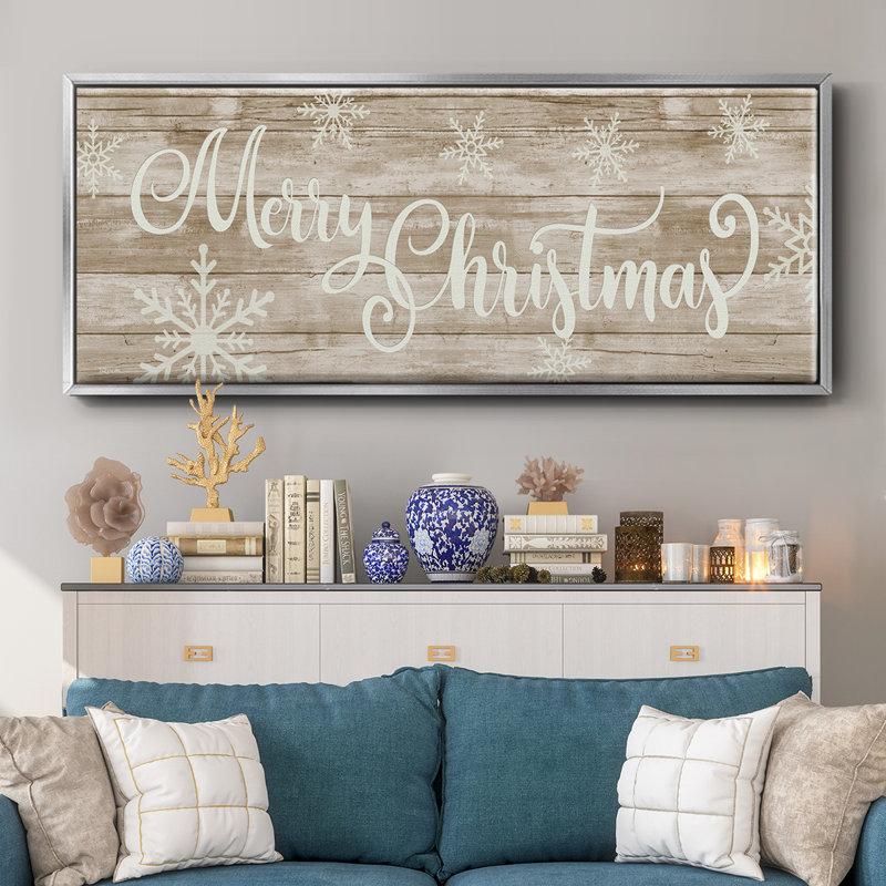 Merry Christmas- Framed Canvas