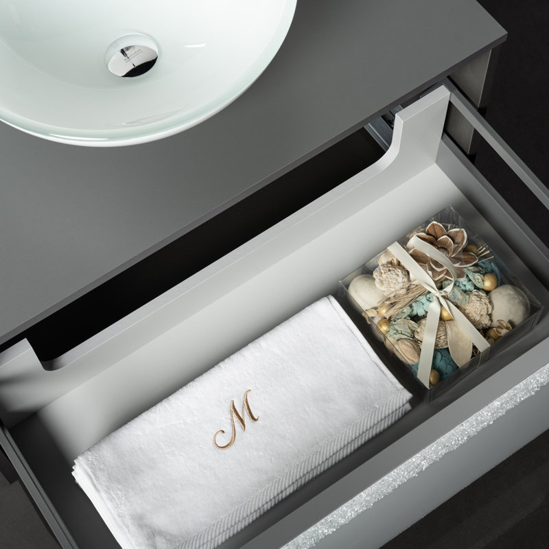 Single Vanity, Gray/White