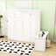 Grand lit escamotable mural avec bureau, armoires de rangement et tablettes-1004277192