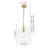 Glimmeri 1-Light Single Ribbed Clear Glass Pendant-226707551