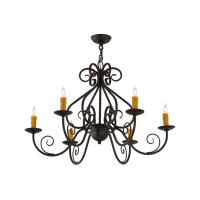 Lustre classique / traditionnel à 6 lumières de style bougie Ione