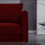 Chaise d'appoint rembourrée en velours avec pieds en métal Keen-130624497