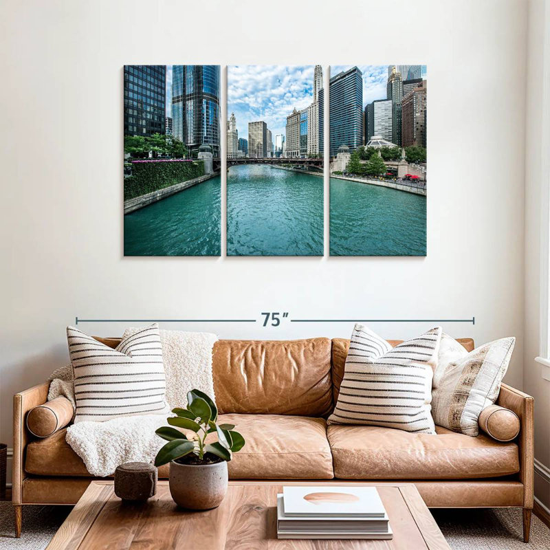 Sireci Chicago River View, 36" H x 57" W
