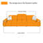 Coussin de canapé modulaire en cuir blanc-858151842-858151843