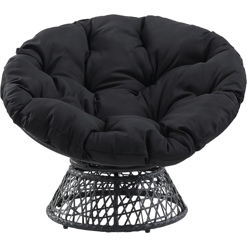 Chaise Papasan en osier avec pivotement à 360 degrés Home Furnishings