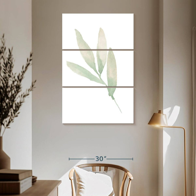 Vert sauge III, 65" H x 42" W