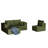 108.3" Sectional Foam Couch-550658524