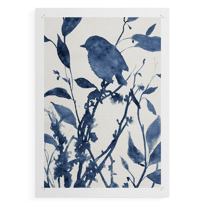 Bluebird Silhouette II - reproduction de toile seulement - NON-CADRE, H 36 po x l 24 po