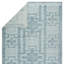 Tapis bleu / ivoire à motif géométrique noué à la main Monarch (6 pi x 9 pi)-1097135784-1110596443