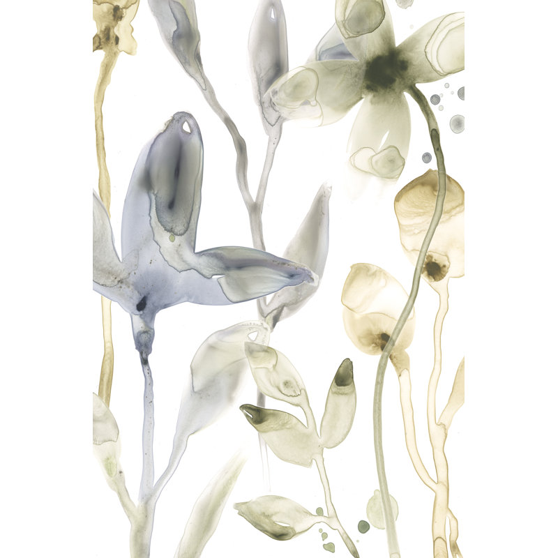 Stone Moss Stems IV by June Erica Vess - Wrapped Canvas Painting, 122 cm H x 81 cm W, Wrapped Canvas