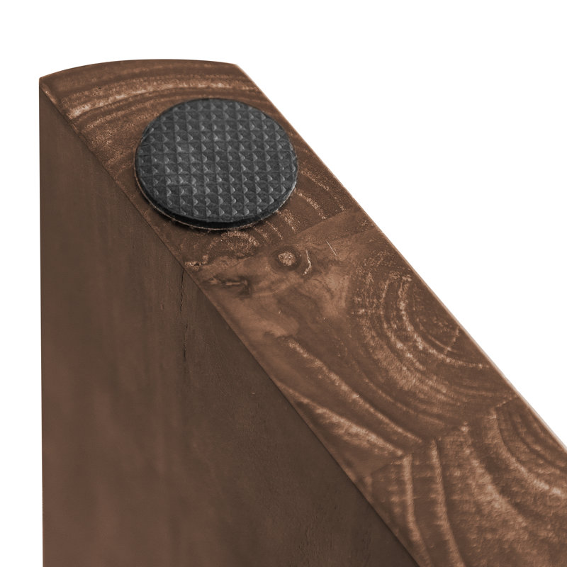 Banc en bois massif Doflamenco, Marron foncé