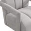 Fauteuil de loisir moderne 26,3 po avec accoudoirs en L et tissu en polyester pour salon-1281110084