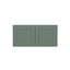 Meuble de cuisine mural Easy-DIY à 2 portes, 76 cm (L) x 30 cm (P) x 38 cm (H), en kit, style Shaker Basilic-136984533-136984534