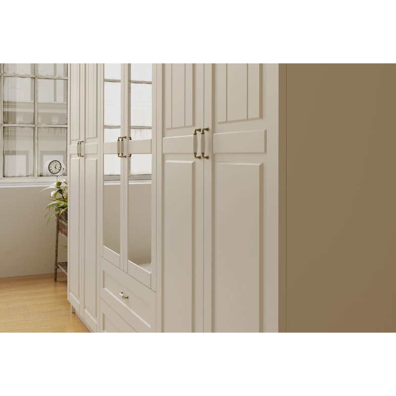 Ambach 6 Door Manufactured Wood Wardrobe
