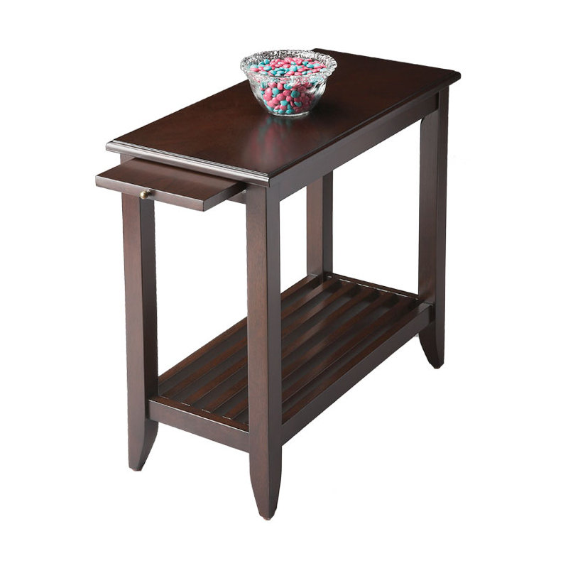Parkhur End Table with Storage, Merlot