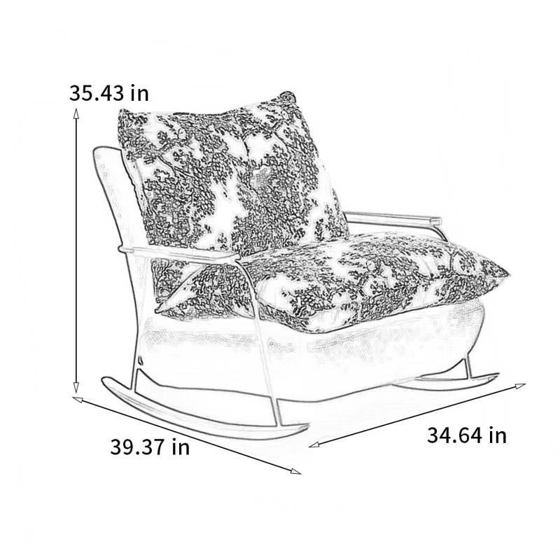 Chaise berçante confortable de haute qualité