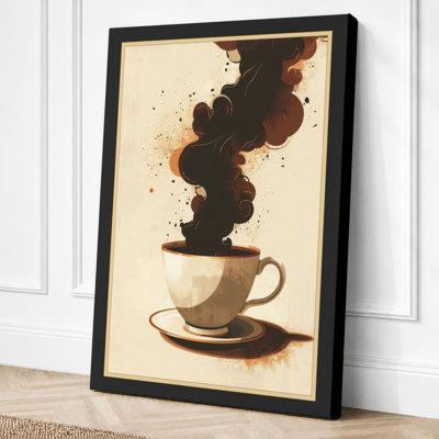 Thoughts in Steam Modern - Wrapped Canvas