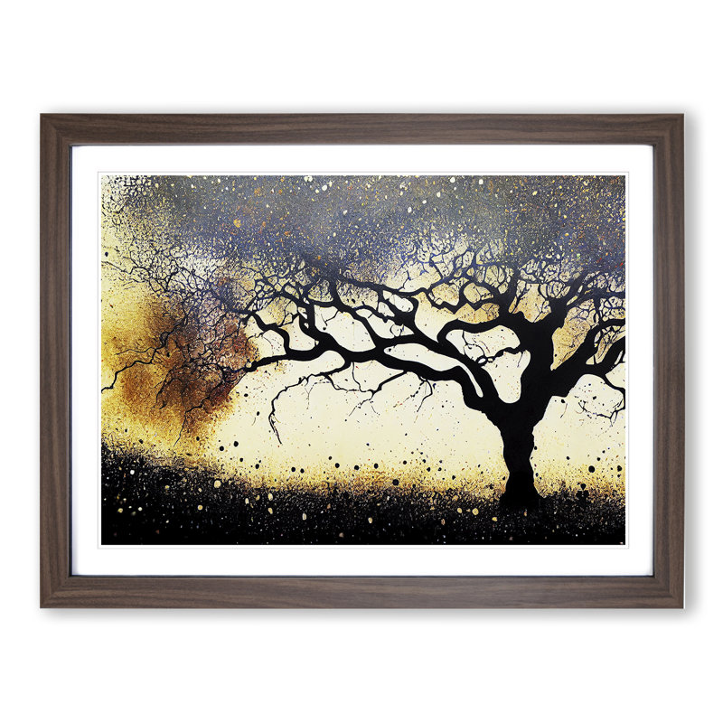 Delicious Oak Tree - Framed Print, 34cm H x 46cm W x 2cm D, Walnut
