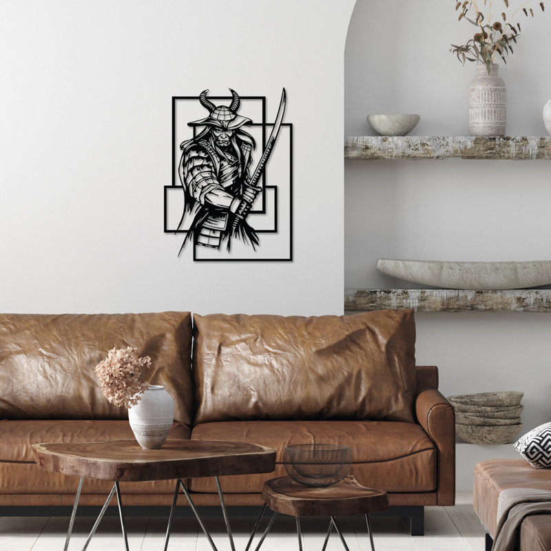 Elegant Black Decorative Metal Wall Accessory, 16.1 x 21.7 inches | 100% Metal Construction, Thickness: 0.06 inches | Lightweight at 1.65 lbs | Perfect for Home or Office Décor, Stylish and Durable Design