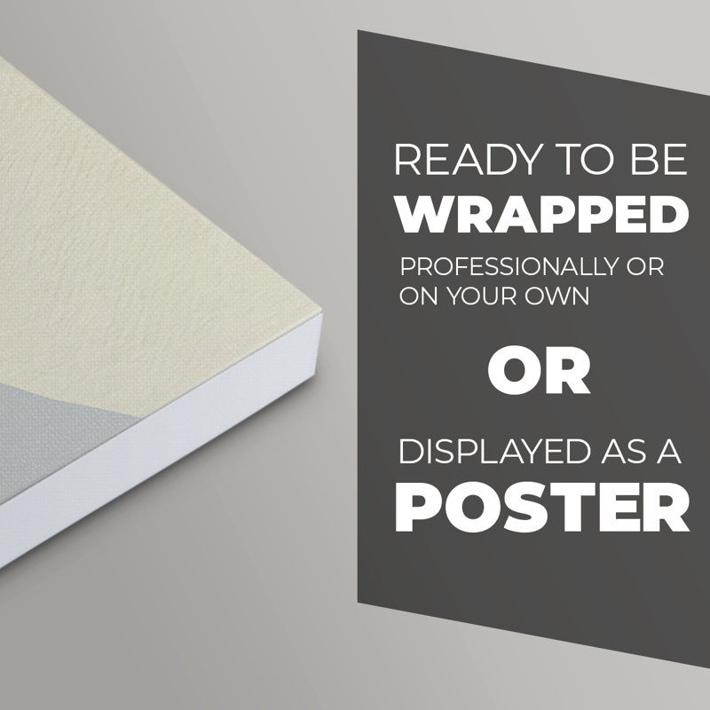 Mod Shape Stack II -Canvas Print Only - NOT FRAMED, 60" H x 40" W