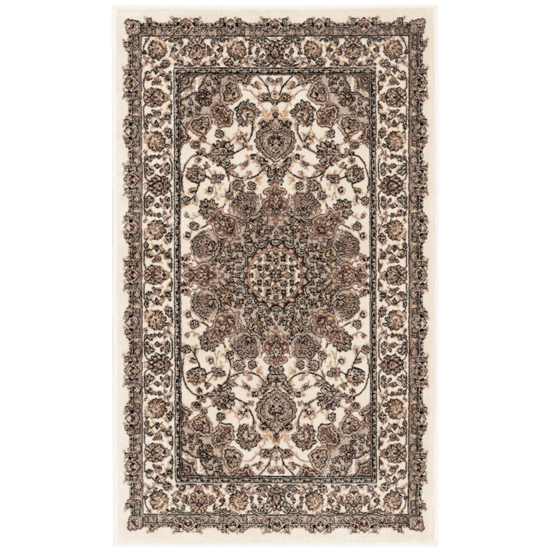 Carolus Viscose Pile Oriental Rug, Rectangle 2'2" x 3'7"