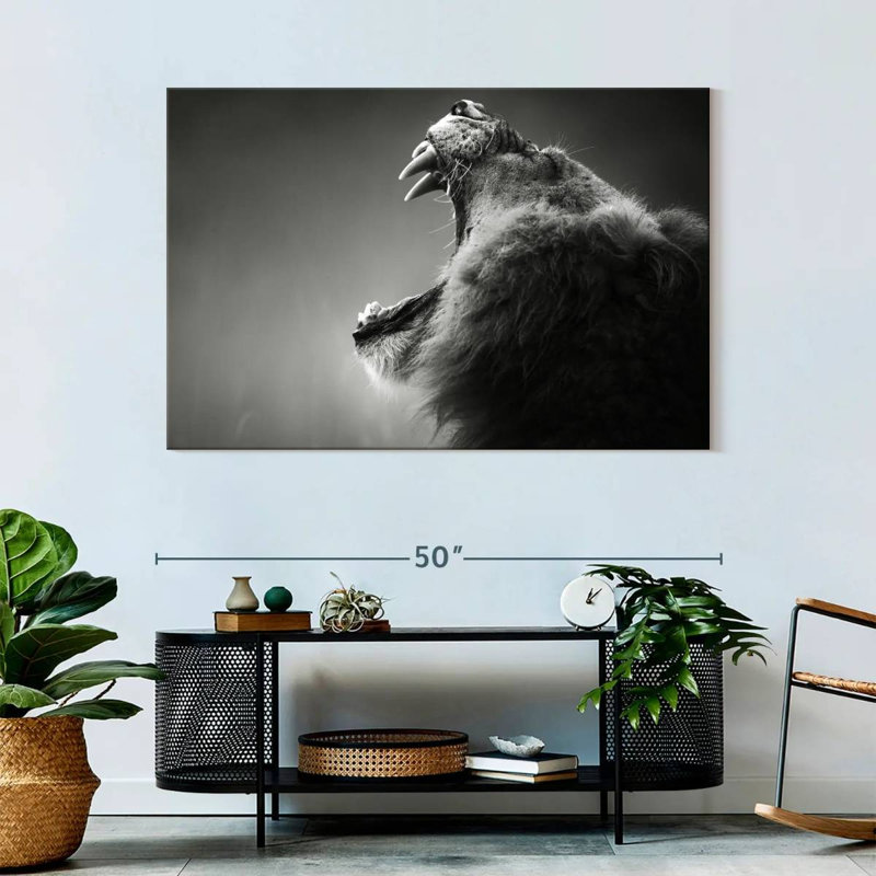 Lion Maw, 32" H x 48" W