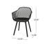 Chaise de salle à manger d'extérieur avec design ergonomique pour plus de confort et de durabilité, parfaite pour le patio et le jardin.-415496877