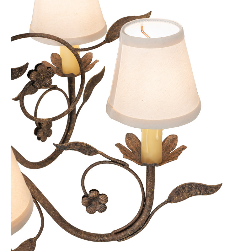 31" Wide Bordeaux 6 Light Chandelier