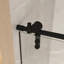 Porte de douche coulissante sans cadre 50-54 "X 76", cadre en acier inoxydable transparent 5/16 "(8Mm), noir mat-121957866