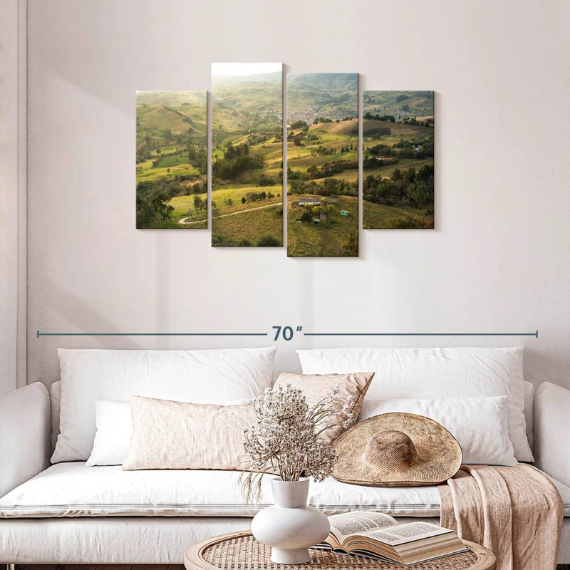 Alvord Colombia Valley Green Fields, 27" H x 43" W