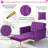 Siemon Velvet Accent Chair with Ottoman-950267055