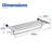 24" Wall Mounted Towel Rack with Shelf
