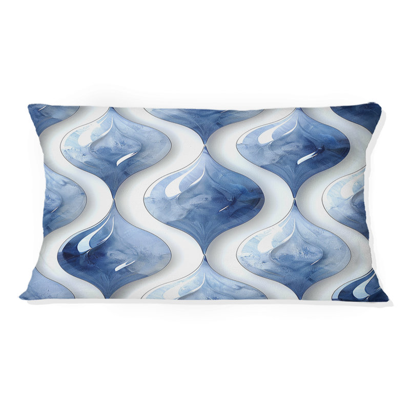 Coussin lombaire moderne bleu Ogee Patten II - bleu
