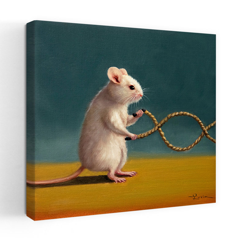 Gym Rat, art urbain contemporain, H 18 po x l 18 po