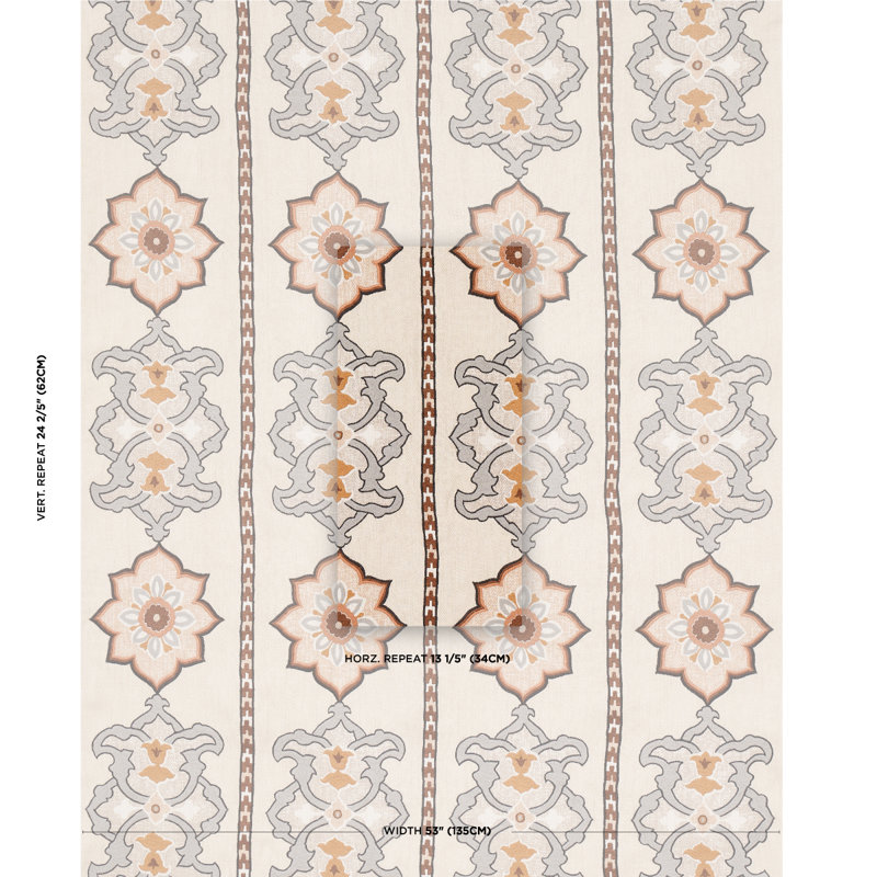 Temara Hand Embroidered Print Fabric